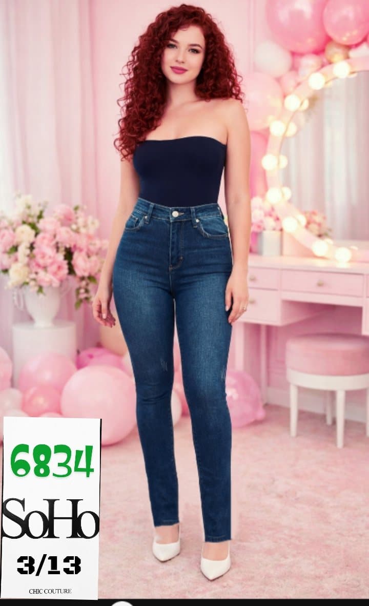 SOHO 6834 Dark-Wash Skinny Jeans sold by ATHERYA
