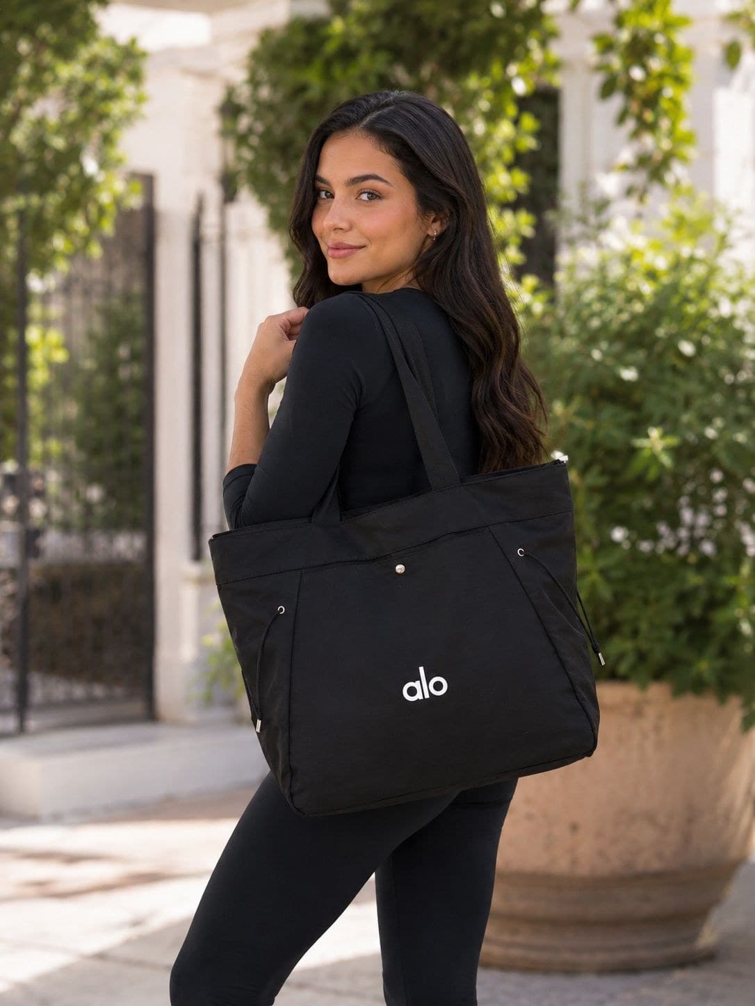 ALO Large Tote Bag - Black sold by Pamper Yourself