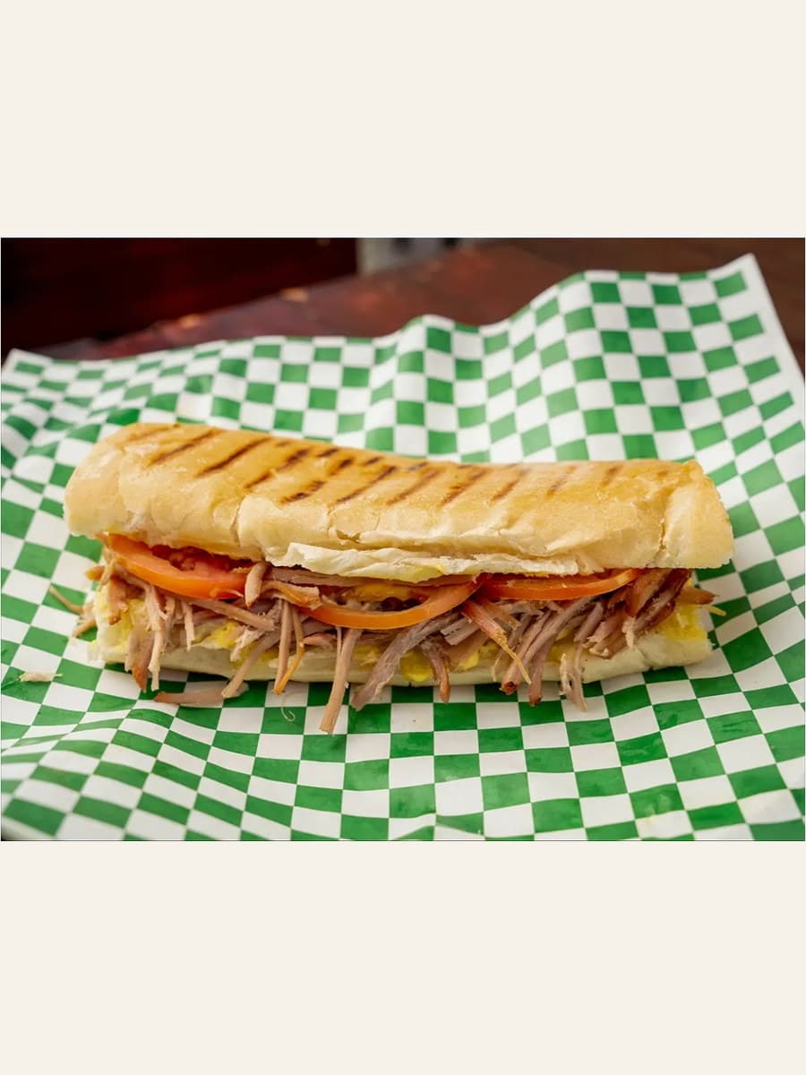 Cuban pork sandwich sold by Santa Perla