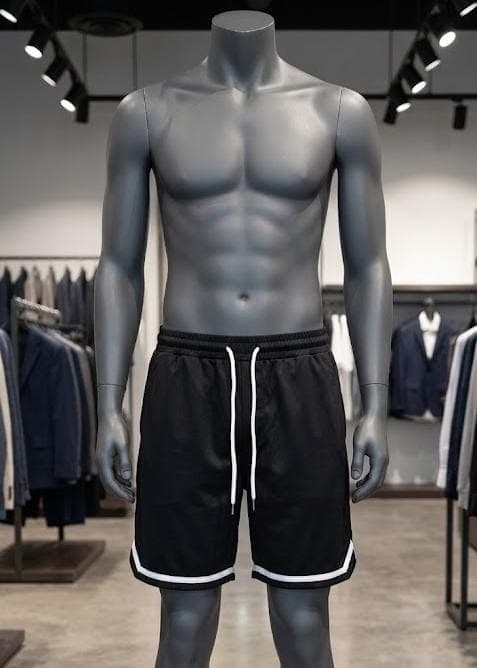 Black Contrast-Trim Athletic Shorts sold by Mi Pequeño Closet - Tiendita D'Sofi