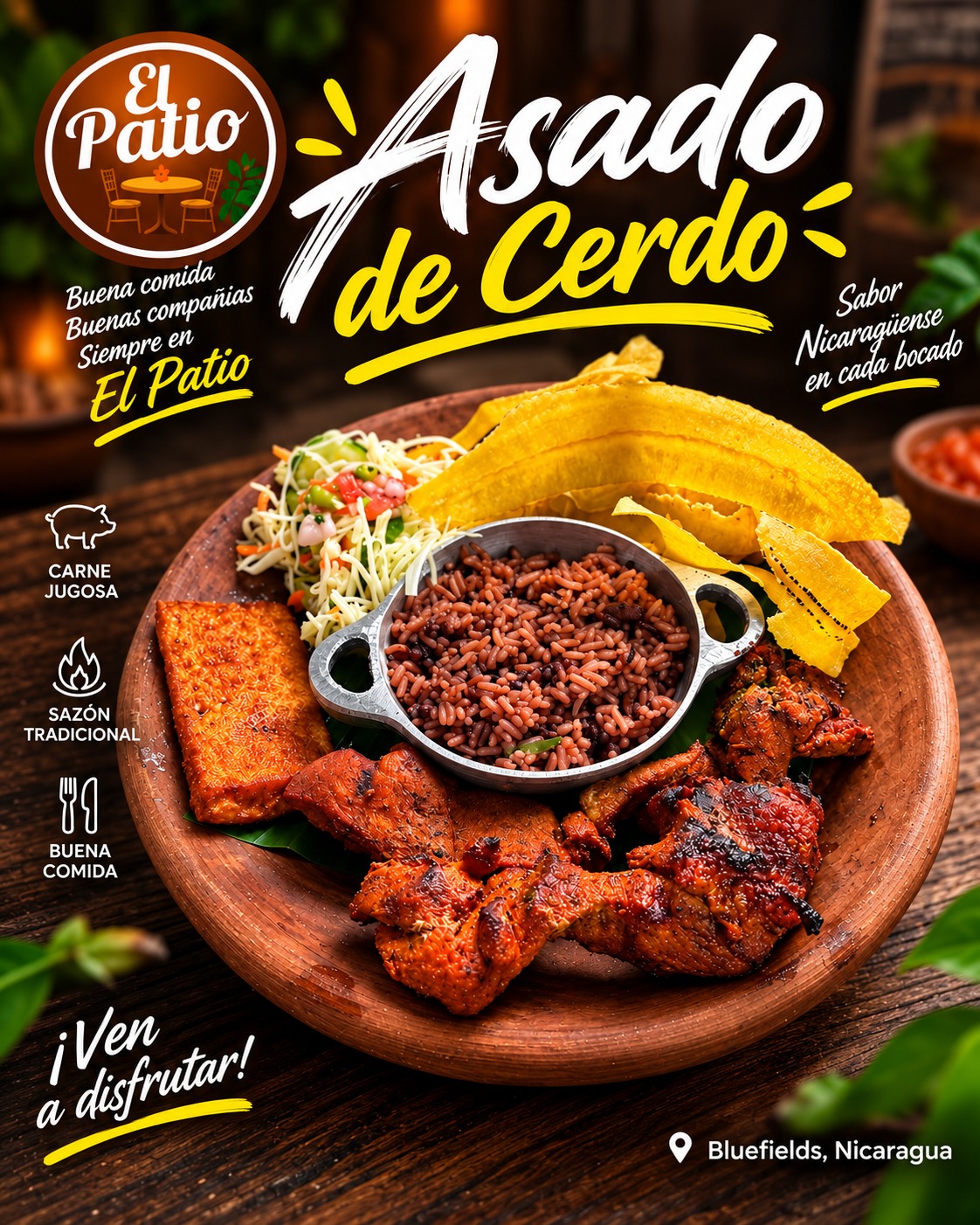 Asado de cerdo nicaragüense