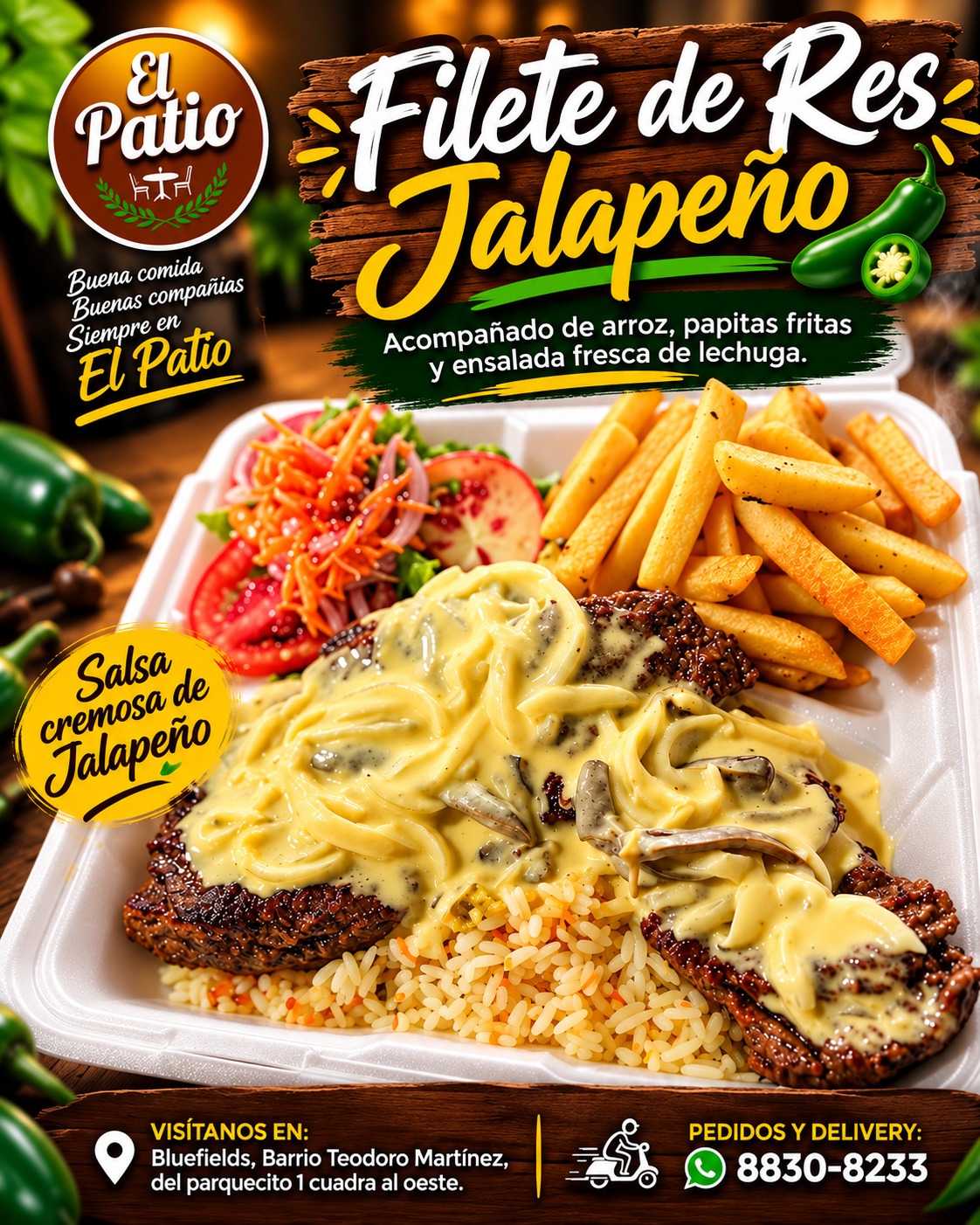 Filete de res al jalapeño